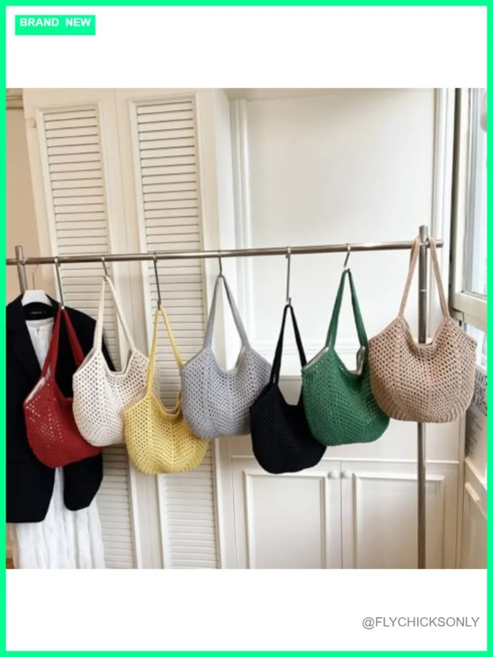 Bohemia Crochet Slouchy Hobo Shoulder Bag Beach Summer Tote Crossbody Purse